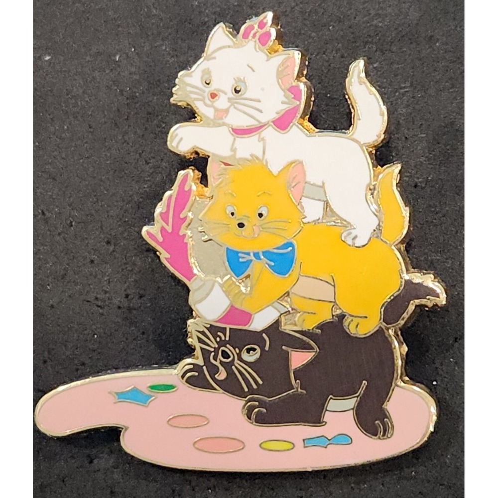 Disney Pin Aristocats‎ Marie Toulouse Berlioz Painting Cats Kittens Kitty 79171
